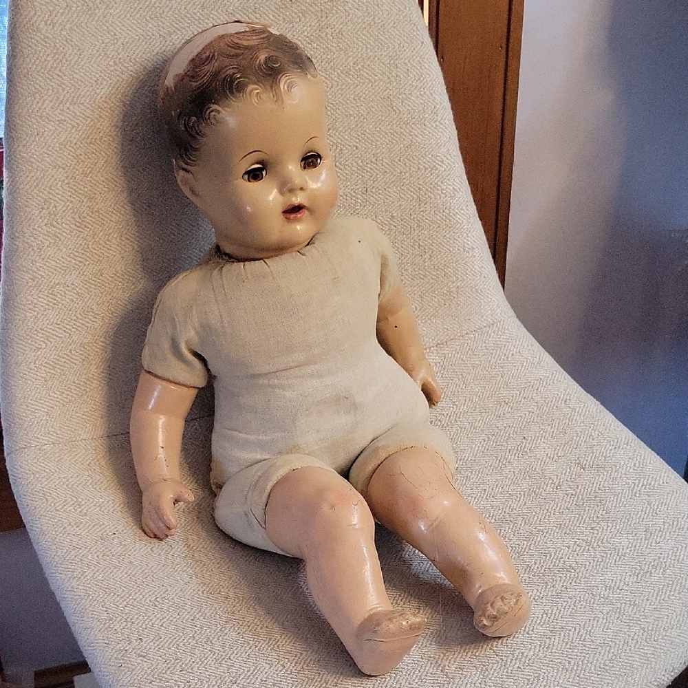 1920's MAMA CRIER 22" COMPOSITION DOLL - Picture 4 of 13